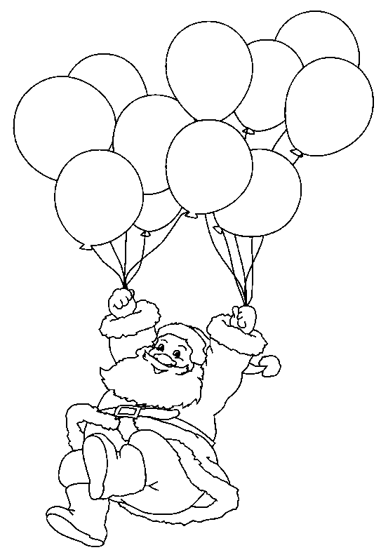 Święty Mikołaj kolorowanki